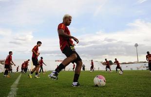 Treino do Sport no estadio Cornelio de Barros, em Salgueiro
