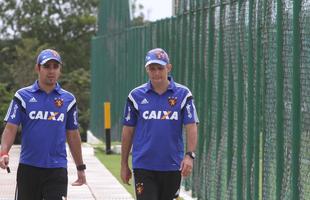 Equipe rubro-negra treina com volta Diego Souza para jogo na Arena Pernambuco, contra o Internacional