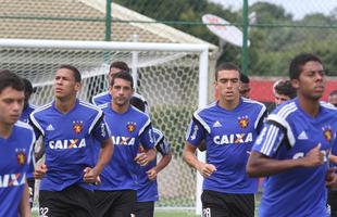 Equipe rubro-negra treina com volta Diego Souza para jogo na Arena Pernambuco, contra o Internacional