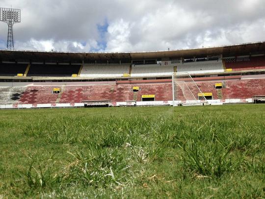 Santa Cruz deve reformar o gramado no ms de outubro, mas ao deve ser apenas paliativa