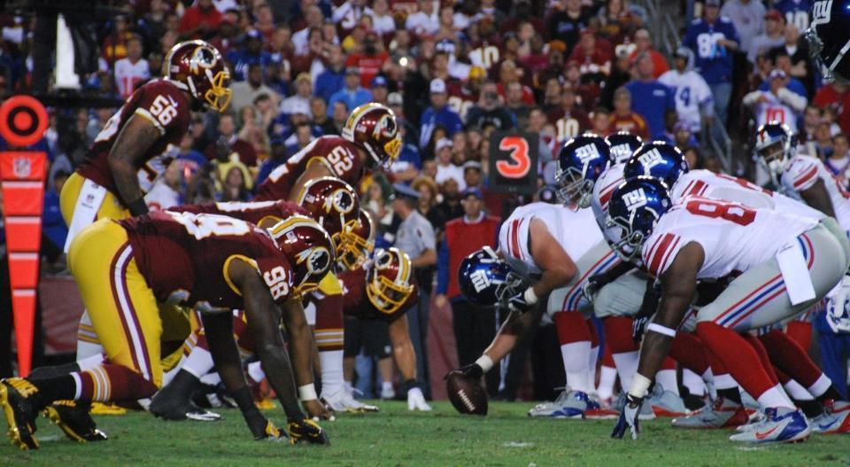 A nica vitria de um visitante em um Thursday Night Football na temporada 2014 foi na quarta rodada, quando o Giants surpreendeu e aproveitou os erros do quarterback Kirk Cousins para vencer or 45 a 14 
