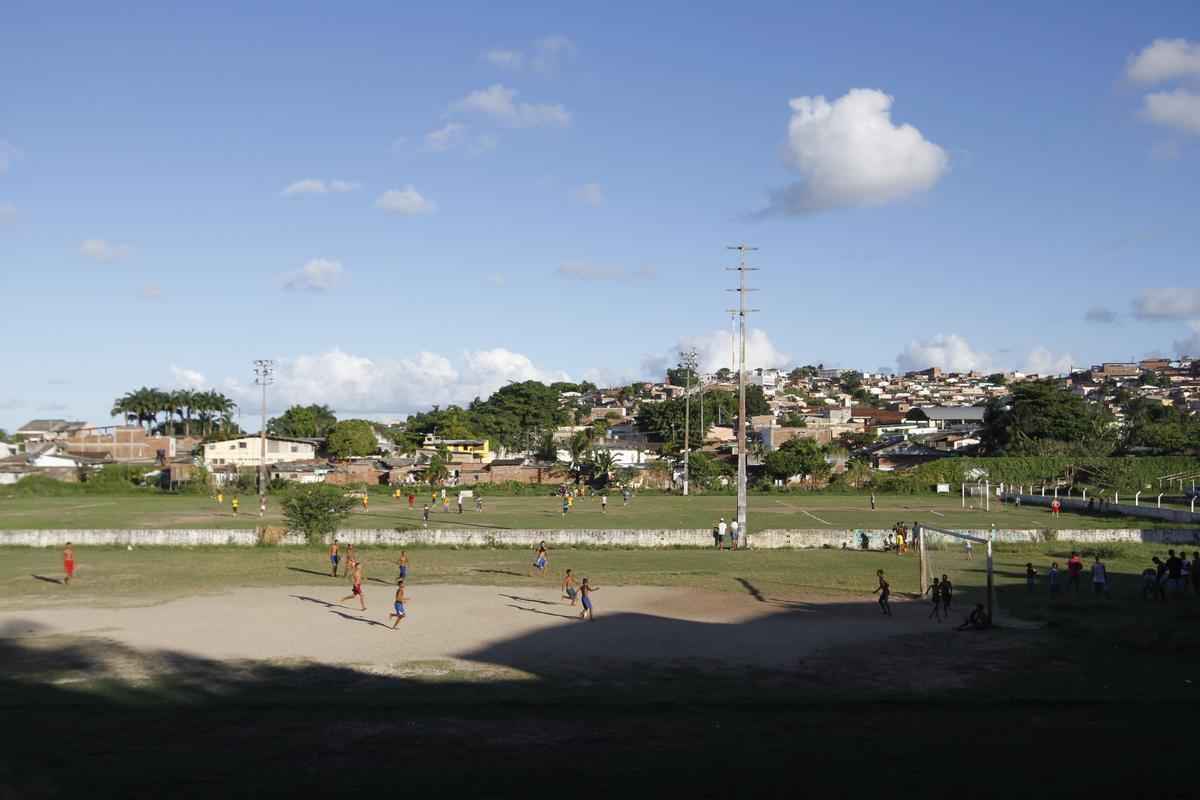 A estrutura do centro de treinamento da base do Santa Cruz. CT precrio est localizado no bairro de Dois Unidos, no Recife