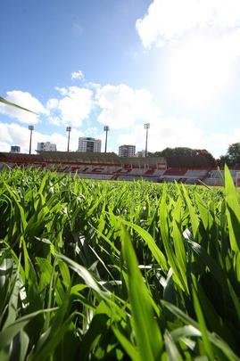 Situação dos Aflitos é de completo abandono. A grama está alta, há buracos e péssimas condições de algumas estruturas