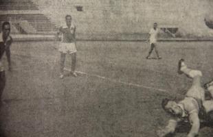 Seleo Cacareco treina antes da estreia no Sul-Americano Extra (Copa Amrica) de 1959, no Equador.