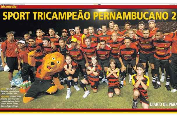 16/04/2008 - O Sport é tricampeão pernambucano, mais um título conquistado por antecipação. Magrão jogou todos os jogos do Estadual daquele ano. Já se desenhava a figura histórica que ele se tornaria poucos meses depois.