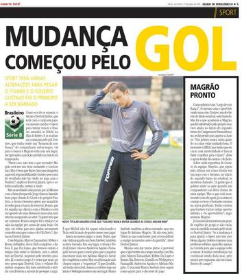 10/08/2006 - O técnico Dorival Júnior perdeu a paciência com Gustavo, após a derrota em casa para o Paulista, na Ilha. Magrão voltava à titularidade pela terceira vez no Leão. Ele seguiria na posição até a metade do ano seguinte.