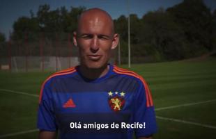 Em vdeo promocional, craque Robben apresentou nova camisa do Sport para temporada