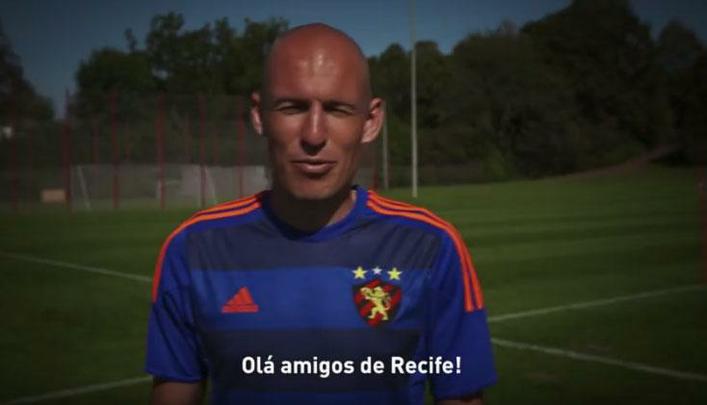 Em vdeo promocional, craque Robben apresentou nova camisa do Sport para temporada