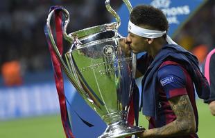 Uma das raz�es de o brasileiro Neymar estar na disputa do melhor do mundo � o t�tulo da Liga dos Campe�es 2014/15. O atacante foi decisivo na reta final da competi��o, marcando gols em todos os jogos dos mata-matas. Para completar, fez o �ltimo gol da vit�ria do Barcelona sobre a Juventus por 3 a 1.