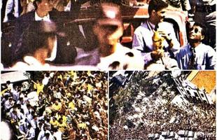 Mais uma imagem do dia em que o Recife viveu um dia inesquecvel em 19 de julho de 1994. Na Avenida Boa Viagem, a carreata do tetracampeonato mundial, com a Taa Fifa. Mais de 1,5 milho de pernambucanos tomaram conta da orla no desfile dos campees, na primeira parada no pas