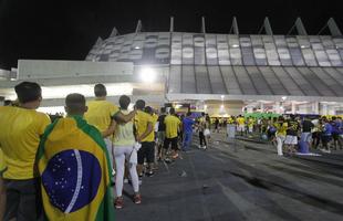 45.010 torcedores foram ao confronto entre Brasil e Uruguai na Arena Pernambuco. Este  maior nmero da histria do futebol pernambucano (desconsiderando as Copas de 2013 e 2014, que no foram divulgados)
