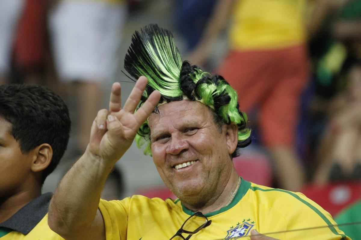 45.010 torcedores foram ao confronto entre Brasil e Uruguai na Arena Pernambuco. Este  maior nmero da histria do futebol pernambucano (desconsiderando as Copas de 2013 e 2014, que no foram divulgados)