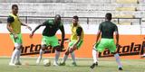 O tcnico Milton Mendes realizou trabalhos tticos visando a partida do prximo sbado, no Raulino de Oliveira, e no pde contar com os meias Joo Paulo, Leandrinho e Lel, que, na transio, deram apenas voltas ao redor do campo. O lateral esquerdo Roberto tambm foi apresentado ao final do treinamento.