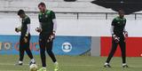 O tcnico Milton Mendes realizou trabalhos tticos visando a partida do prximo sbado, no Raulino de Oliveira, e no pde contar com os meias Joo Paulo, Leandrinho e Lel, que, na transio, deram apenas voltas ao redor do campo. O lateral esquerdo Roberto tambm foi apresentado ao final do treinamento.