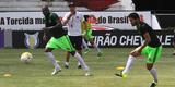 O tcnico Milton Mendes realizou trabalhos tticos visando a partida do prximo sbado, no Raulino de Oliveira, e no pde contar com os meias Joo Paulo, Leandrinho e Lel, que, na transio, deram apenas voltas ao redor do campo. O lateral esquerdo Roberto tambm foi apresentado ao final do treinamento.