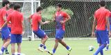 Timbu fez seu ltimo treino antes da viagem para Gois. Tcnico Alexandre Gallo comandou uma movimentao fechada  imprensa. Zagueiro Rafael Pereira, que era dvida para a partida, treinou normalmente com o elenco e no deve ser problema.