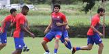Timbu fez seu ltimo treino antes da viagem para Gois. Tcnico Alexandre Gallo comandou uma movimentao fechada  imprensa. Zagueiro Rafael Pereira, que era dvida para a partida, treinou normalmente com o elenco e no deve ser problema.