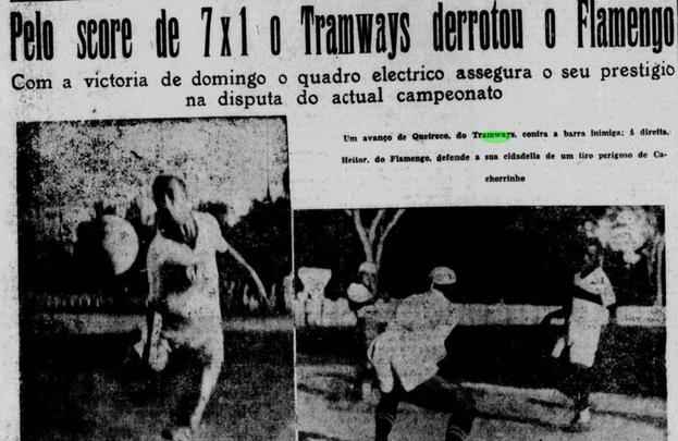 Ainda no Estadual de 1935, o Tramways goleou o Flamengo-PE por 7 a 1