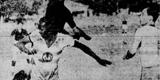 Mocayr e Furlan disputam bola com o rubro-negro Haroldo Praça em lance no Campeonato Pernambucano de 1935 entre Tramways e Sport