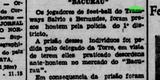 Diario de Pernambuco relata prisão do jogador Bermudes e mais um atleta do Tramways por desordem