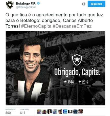 Declarado torcedor do Botafogo, Carlos Alberto contribuiu bastante nos bastidores do clube. Jogou pelo carioca em 1971 e comandou o time por duas vezes (1993 e 2002).