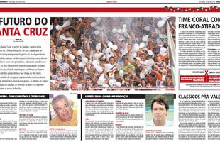 5 de novembro de 2006 - Propostas dos candidatos em pauta. Diante do iminente rebaixamento, jogo contra o Corinthians, que acabaria em derrota coral por 1 a 0, no Pacaembu, fica em segundo plano na edio