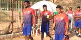 Jogadores contratados do N�utico marcam presen�a no CT: o goleiro Tiago Cardoso; os zagueiros Tiago Alves, �verton P�scoa e Nirley; o meia Dudu; os atacantes Juninho, Anselmo e William Silva. Por outro lado, quatro atletas n�o estiveram presentes. O goleiro Bruno e O meia Marco Ant�nio chegam para os treinos neste ter�a. J� o volante Rodrigo Souza e o atacante Giva se apresentam na quarta.