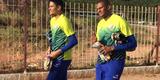 Jogadores contratados do N�utico marcam presen�a no CT: o goleiro Tiago Cardoso; os zagueiros Tiago Alves, �verton P�scoa e Nirley; o meia Dudu; os atacantes Juninho, Anselmo e William Silva. Por outro lado, quatro atletas n�o estiveram presentes. O goleiro Bruno e O meia Marco Ant�nio chegam para os treinos neste ter�a. J� o volante Rodrigo Souza e o atacante Giva se apresentam na quarta.