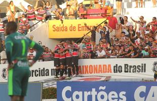 Em jogo truncado no Arruda pela segunda rodada da fase de grupos da Copa do Nordeste, o Tricolor garantiu a vitria no segundo Clssico das Emoes no ano