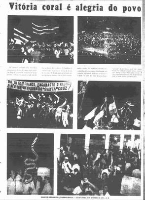 1970 - Santa Cruz e Náutico demoraram uma década para se reencontrar em decisões do Pernambucano. No início da sequência para o Pentacampeonato, após empate sem gols nos Aflitos, o Tricolor venceu os outros dois jogos da decisão no Arruda, por 2 a 1 e 2 a 0. Cuica e Ramon marcaram os gols decisivos no primeiro título sobre o Timbu conquistado no José do Rego Maciel.