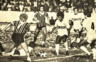 1984 - Uma dcada aps, o Nutico voltou a superar o Tricolor no Arruda. Por ter vencido dois turnos, a vantagem do empate era do Timbu. O placar final ficou no zero o ttulo, foi para a sede da Rosa & Silva.