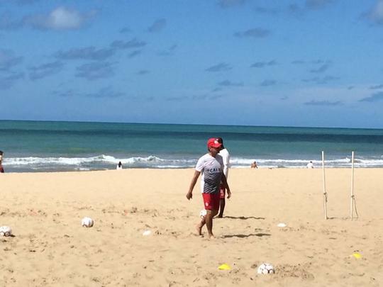 Na manh desta tera-feira (23/05), o treinamento do Nutico foi comandado pelo tcnico Waldemar Lemos na praia de Boa Viagem