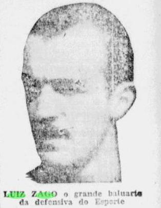 Registro de Luiz Zago no Jornal Pequeno, em 1947