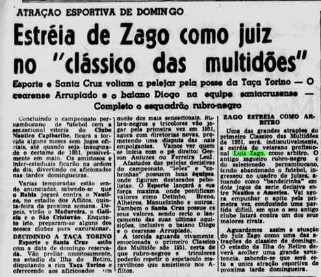 Zago estreia como rbitro logo em um Clssico das Multides