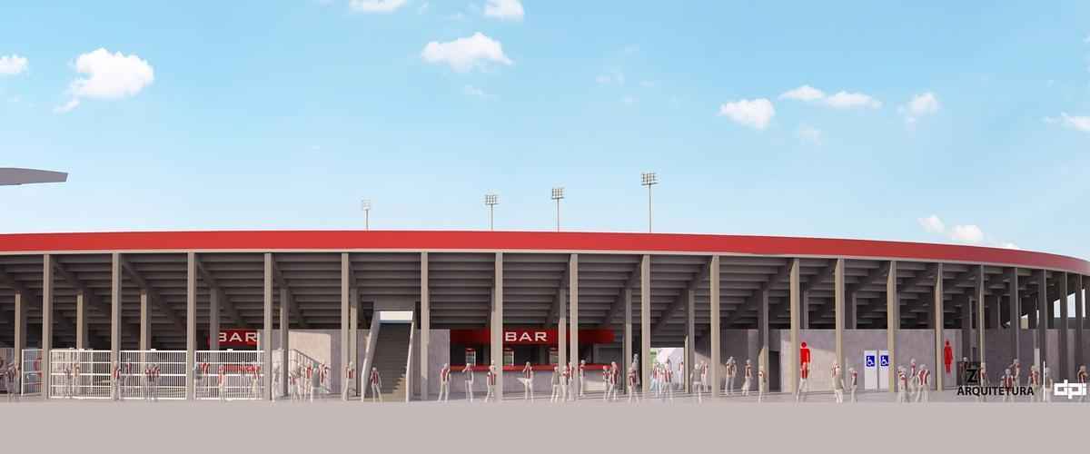 O novo Aflitos ainda ter melhoria nas reas de acesso s arquibancadas, facilitando o escoamento ao final dos jogos. As estradas principais do estdio devem receber o nome de empresas parceiras, como forma de captao de recursos financeiros tambm com publicidade.