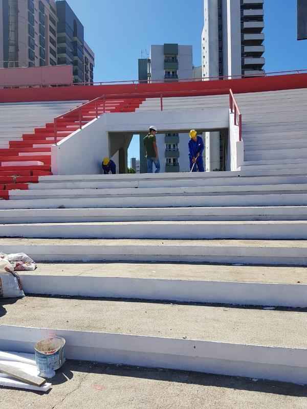 Com boa parte das obras necessrias para a reabertura do estdio j concludas, Nutico inicia nova etapa de arrecadao para finalizar reforma