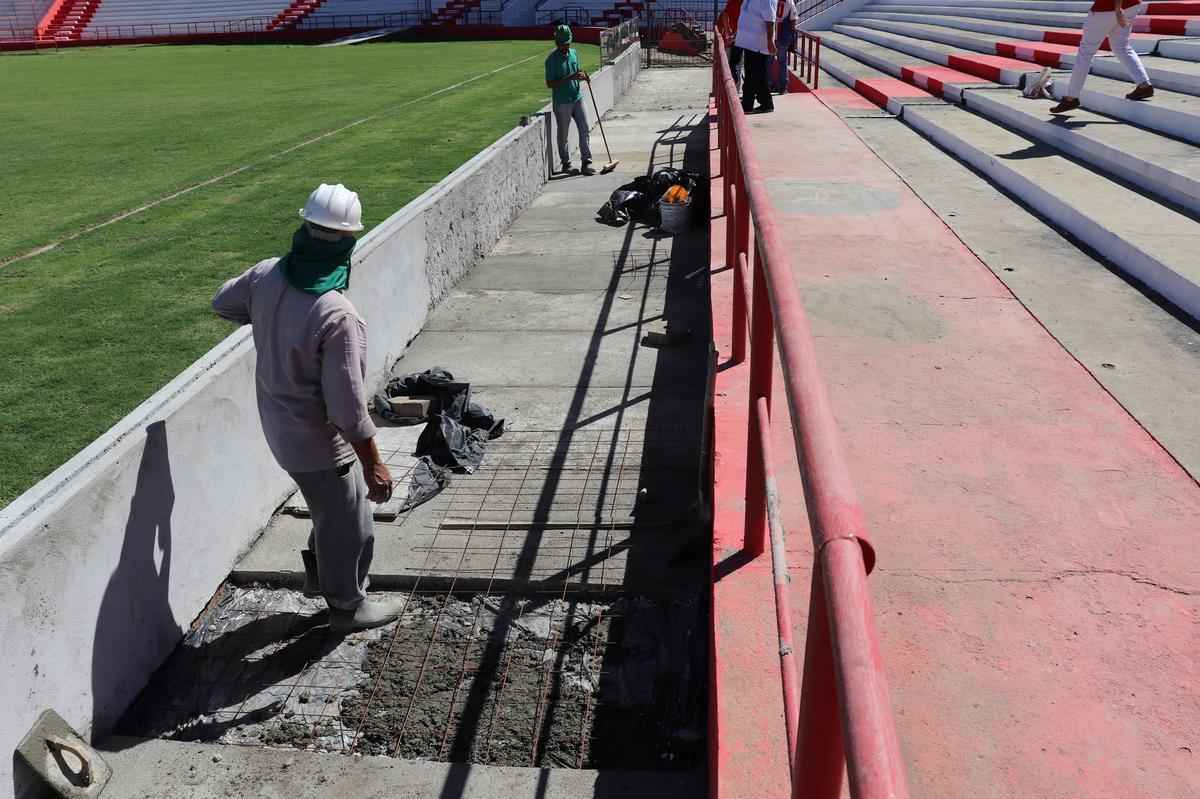 Com boa parte das obras necessrias para a reabertura do estdio j concludas, Nutico inicia nova etapa de arrecadao para finalizar reforma