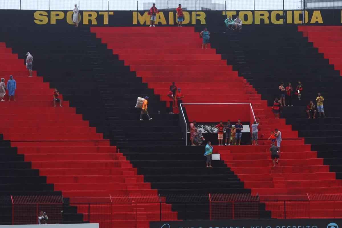Contra Fluminense, estdio do Sport inaugura nova pintura eleita pela torcida atravs de enquete