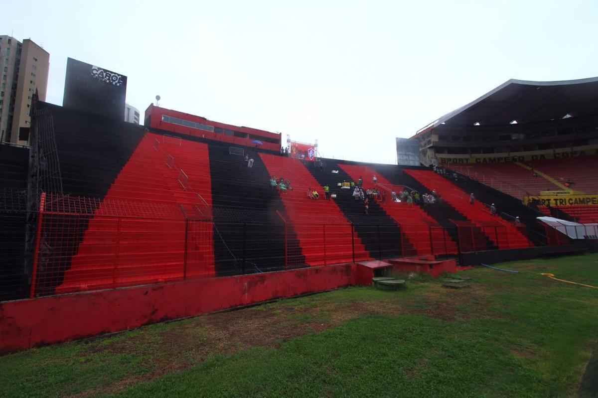 Contra Fluminense, estdio do Sport inaugura nova pintura eleita pela torcida atravs de enquete
