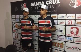 Santa Cruz apresentou os dois primeiros reforos para a temporada 2019: o meia Luiz Felipe e o volante Lucas Gonalves