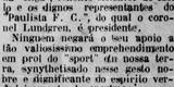 1 de junho de 1916 - Diario de Pernambuco relata o nascimento do novo campo da Liga Esportiva Pernambucana, a antiga de Federao Pernambucana de Futebol. O mesmo espao se tornaria do Nutico posteriormente.  