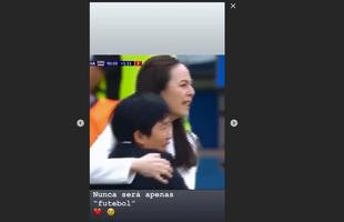 O atacante Hyuri registrou no seu Instagram o jogo entre Sucia x Tailndia e destacou o gol marcado pelas tailandesas 