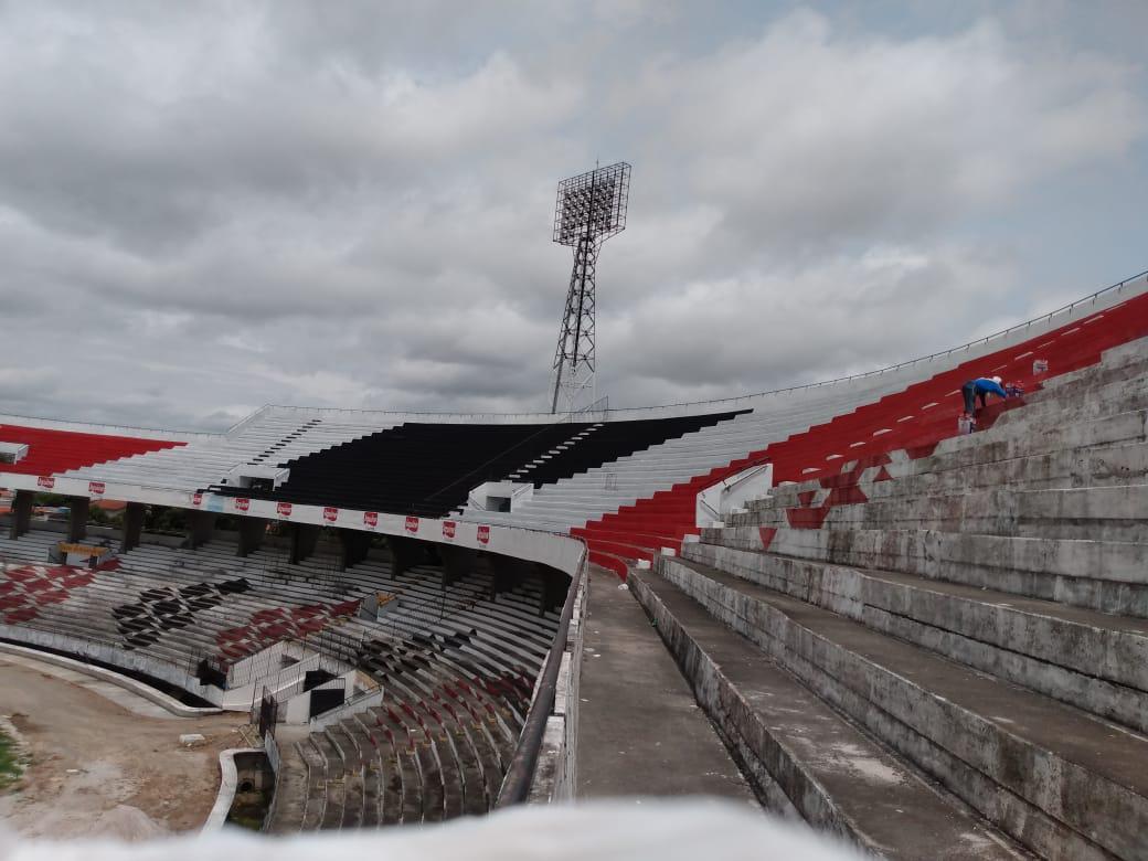 Anel superior do Arruda j est sendo pintado