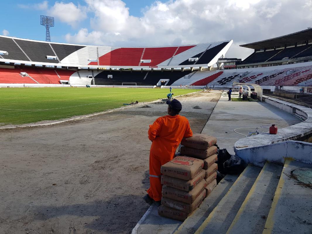 Estreia do Arruda na temporada 2020 acontece no sbado, s 19h, em um jogo do Santa Cruz pelo Campeonato Pernambucano, contra o Petrolina. Equipe corre contra o tempo para finalizar pintura e obra a tempo do jogo.