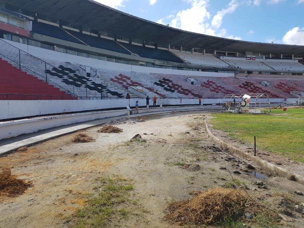 Estreia do Arruda na temporada 2020 acontece no sbado, s 19h, em um jogo do Santa Cruz pelo Campeonato Pernambucano, contra o Petrolina. Equipe corre contra o tempo para finalizar pintura e obra a tempo do jogo.