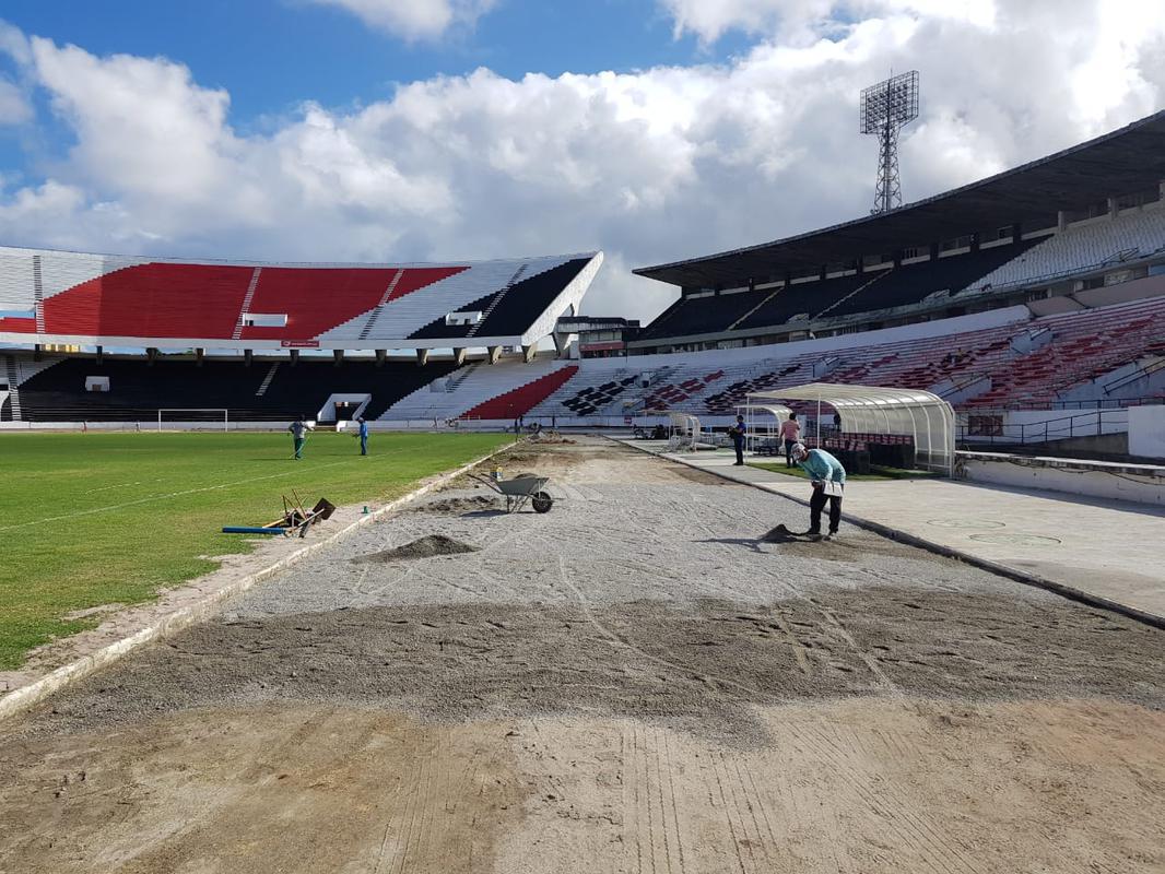 Estreia do Arruda na temporada 2020 acontece no sbado, s 19h, em um jogo do Santa Cruz pelo Campeonato Pernambucano, contra o Petrolina. Equipe corre contra o tempo para finalizar pintura e obra a tempo do jogo.