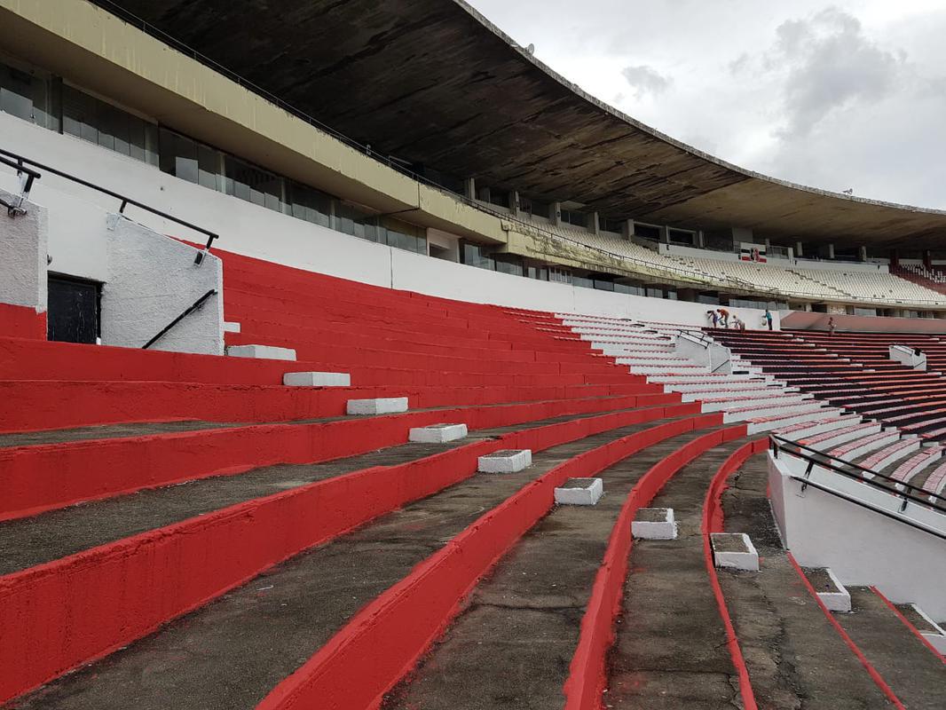 Estdio do Arruda est em fase final de obras de requalificao e de pintura