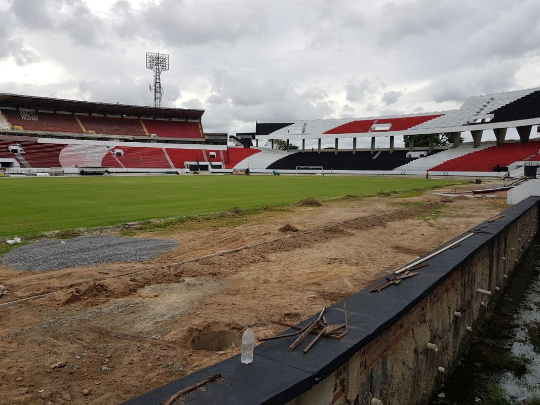 Estdio do Arruda est em fase final de obras de requalificao e de pintura