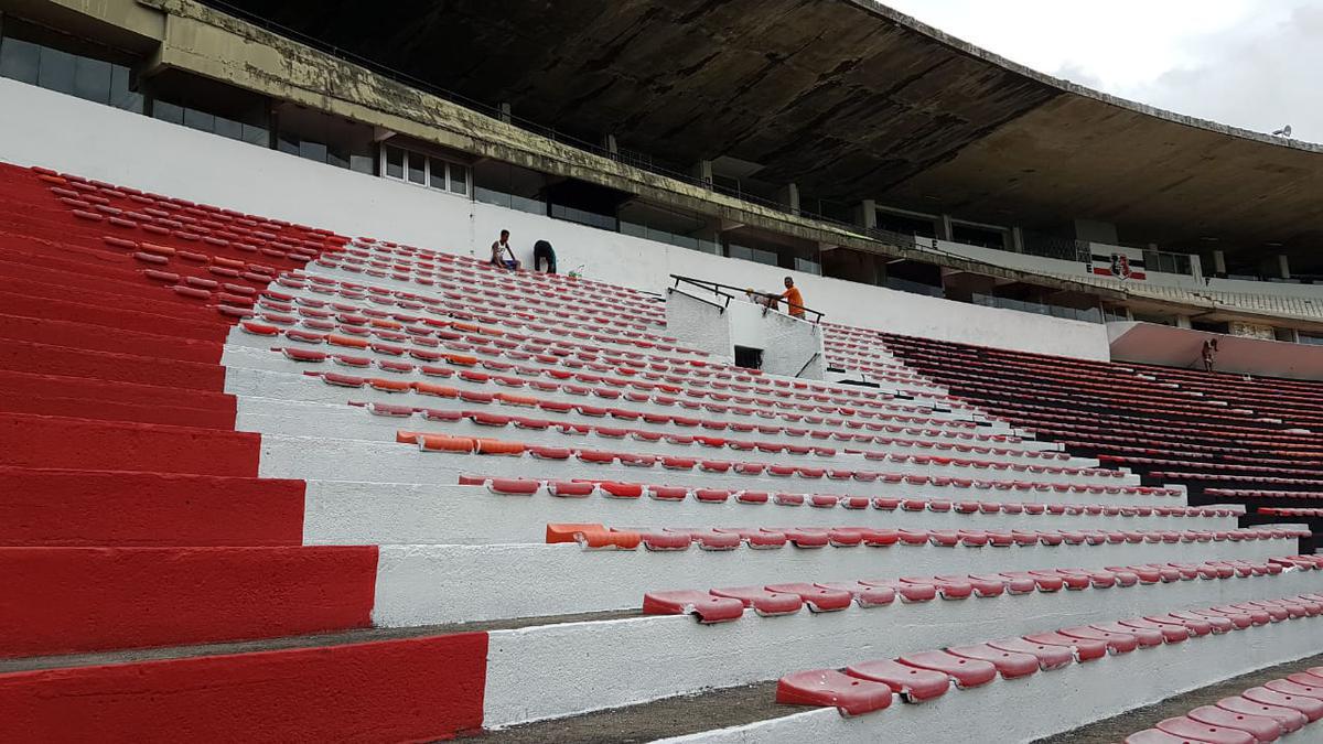 Estdio do Arruda est em fase final de obras de requalificao e de pintura