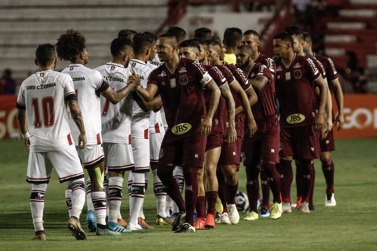 Em partida disputada nos Aflitos, Nutico faz estreia no Nordesto 2020 contra o River-PI, que  comandado por Mrcio Goiano, tcnico que antecedeu Gilmar Dal Pozzo no Timbu